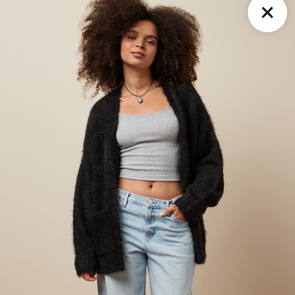 AE Whoa So Cozy Fuzzy Cardigan - Picture 1 of 7
